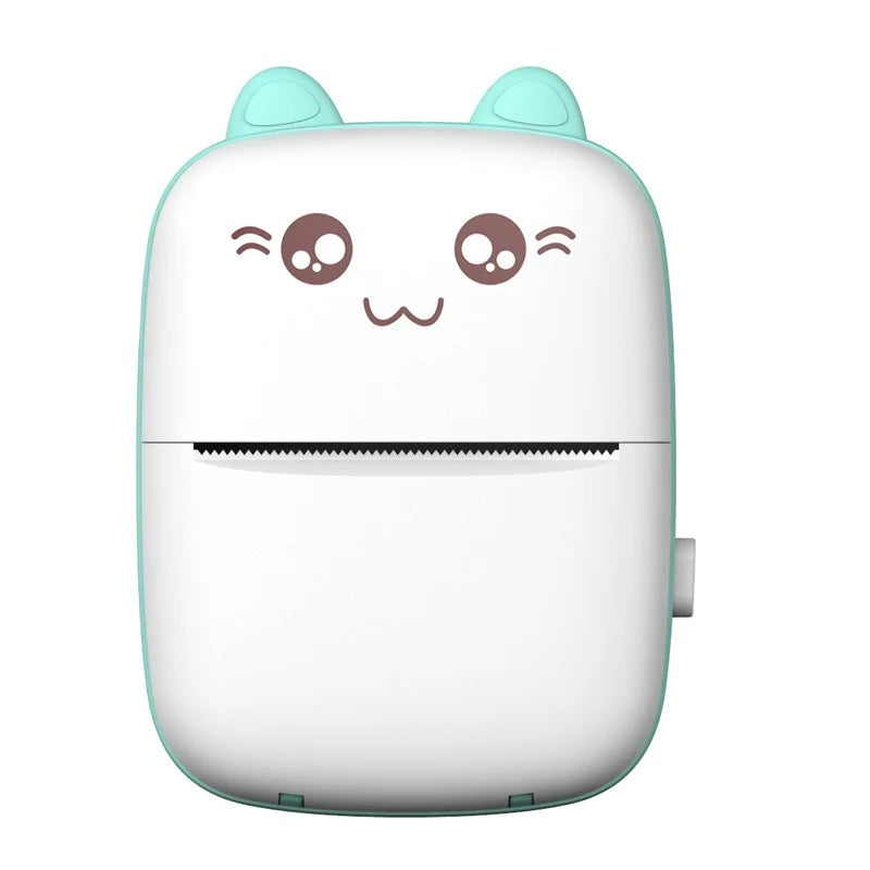 Cute Cat Mini Printer, Bluetooth Photo & Notes Printer