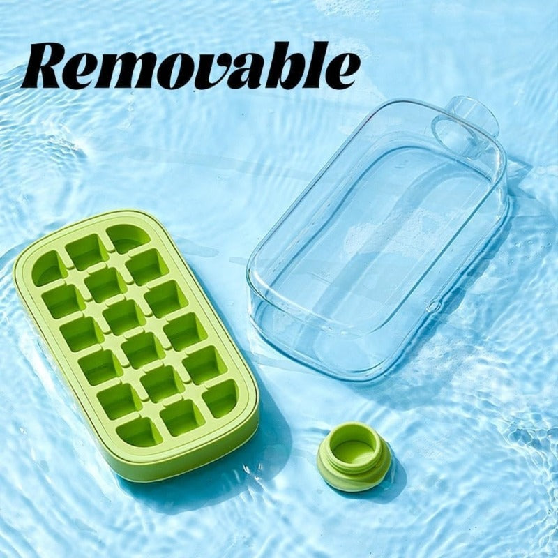 Straw Water Bottle & Ice Cube Tray, 2-in-1
